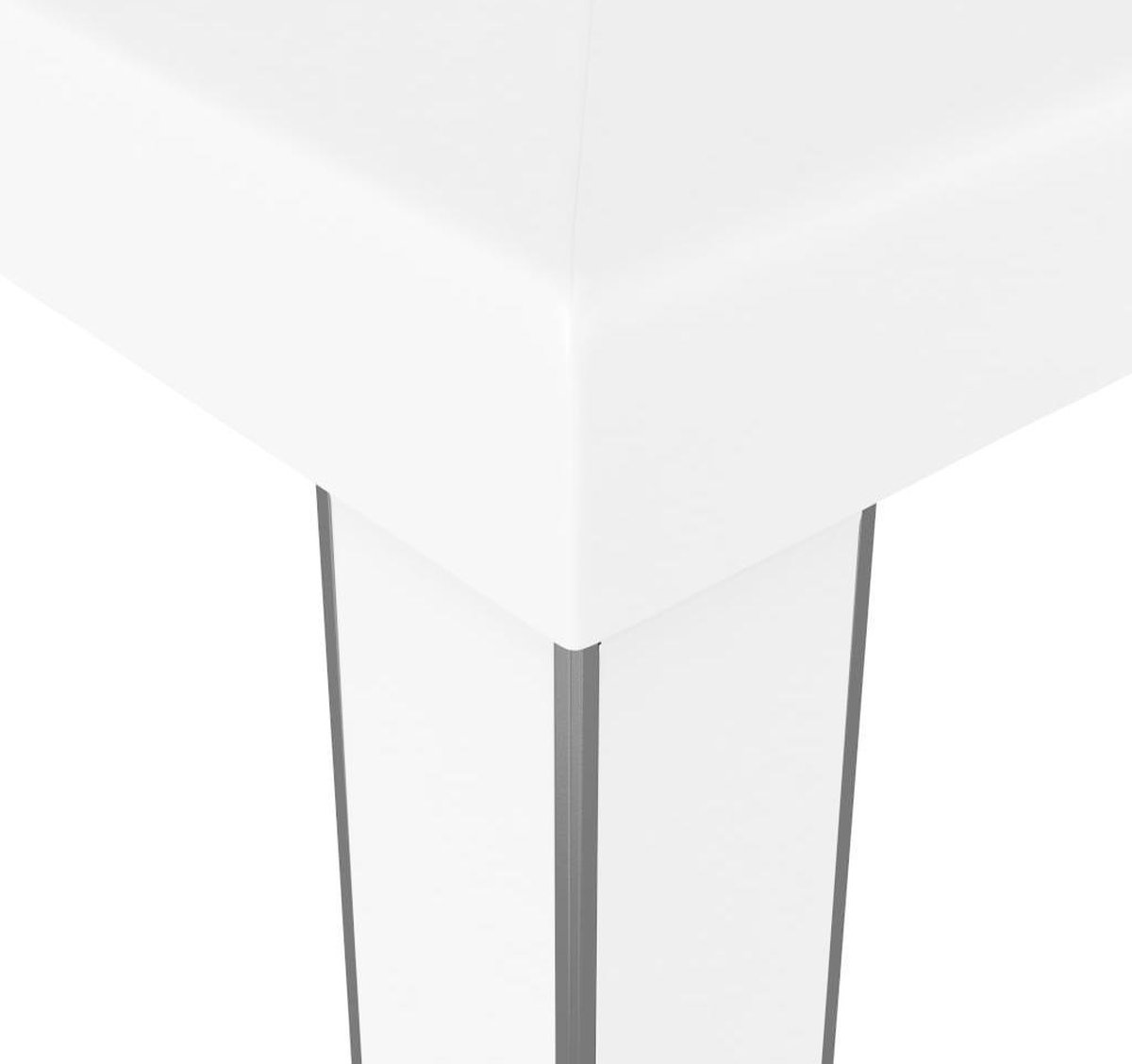 Vidaxl Prieel Met Dubbel Dak 3x3 M - Wit