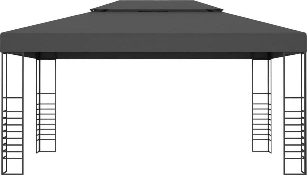 Vidaxl Prieel 3x4 M Antraciet - Grijs