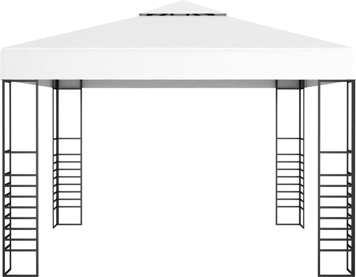 Vidaxl Tuinpaviljoen 3x3 M - Wit