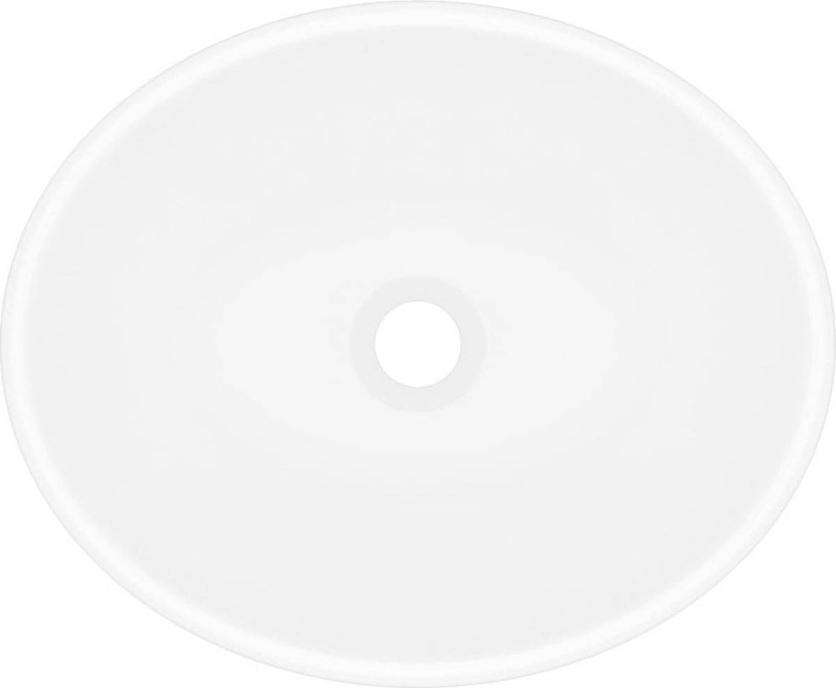 Vidaxl Wastafel Ovaal 40x33 Cm Keramiek Matwit