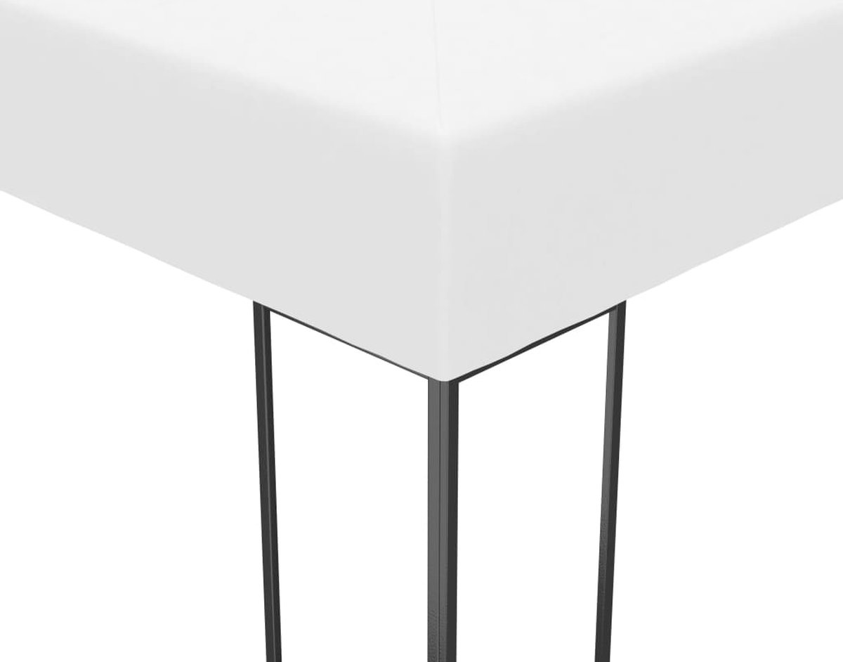 Vidaxl Prieel Met Led-lichtslinger 4x3x2,7 M - Wit