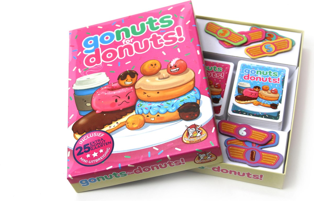 White Goblin Games Kaartspel Go Nuts For Donuts - Roze