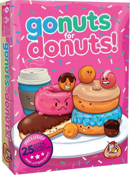 White Goblin Games Kaartspel Go Nuts For Donuts - Roze