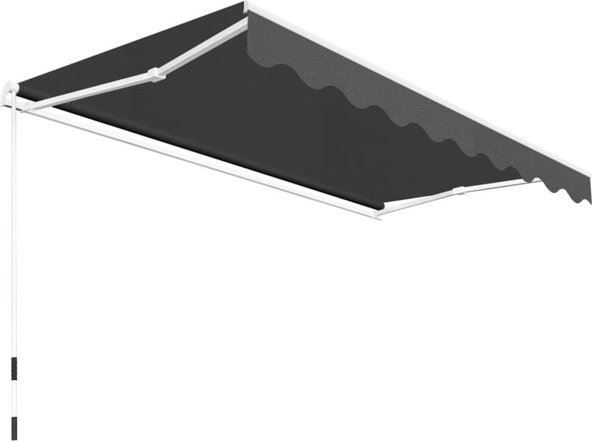 Vidaxl Luifel Handmatig Uittrekbaar 300 Cm Antraciet
