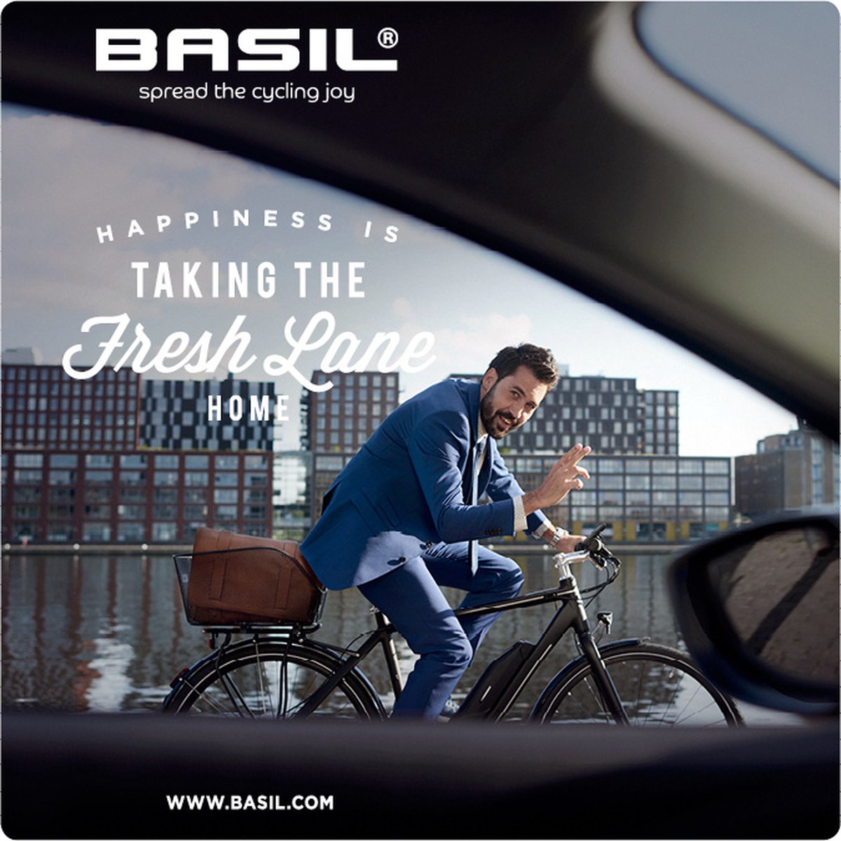 Basil Designmand Icon Mik Achter 23 Liter - Zwart