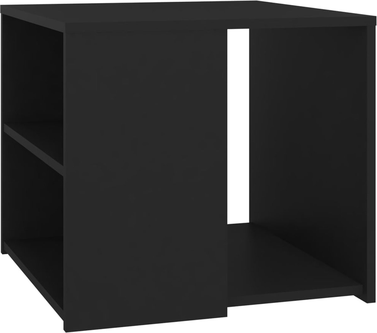 Vidaxl Bijzettafel 50x50x45 Cm Spaanplaat - Negro