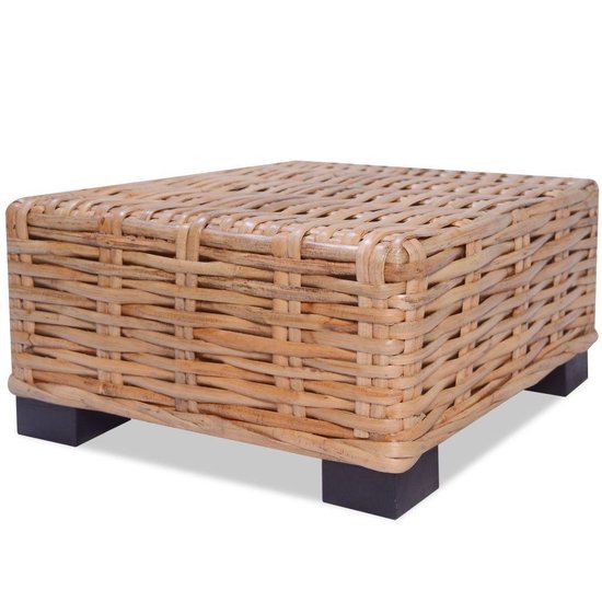 Vidaxl Loungeset Natuurlijk Rattan 16-delig - Bruin