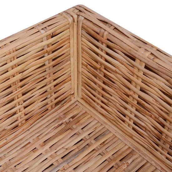 Vidaxl Loungeset Natuurlijk Rattan 16-delig - Bruin