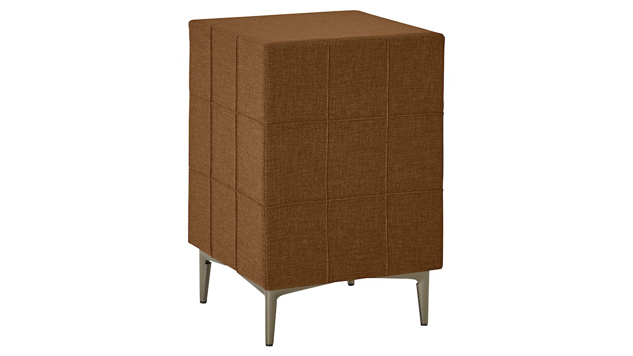 Hocker B Bright De Luxe Inclusief Poten - 40 x 59 x 40 cm - cognac