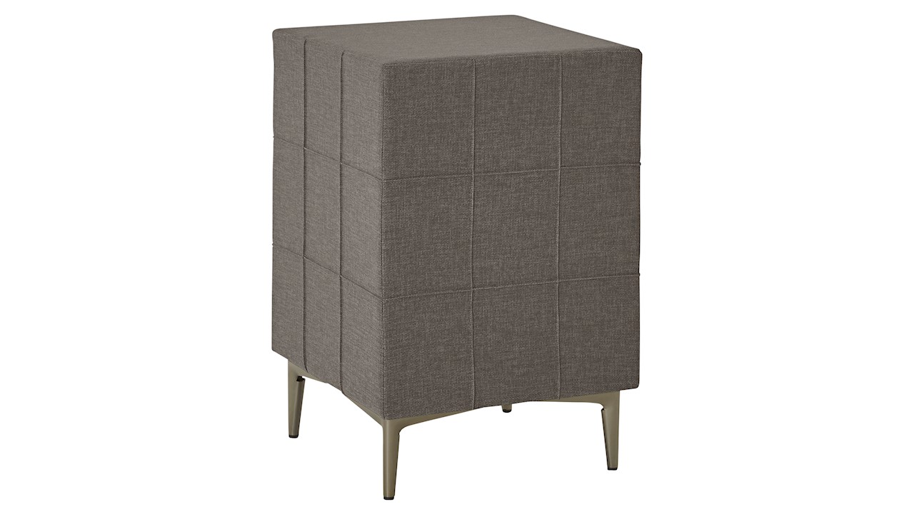 Hocker B Bright De Luxe Inclusief Poten - 40 x 59 x 40 cm - liver