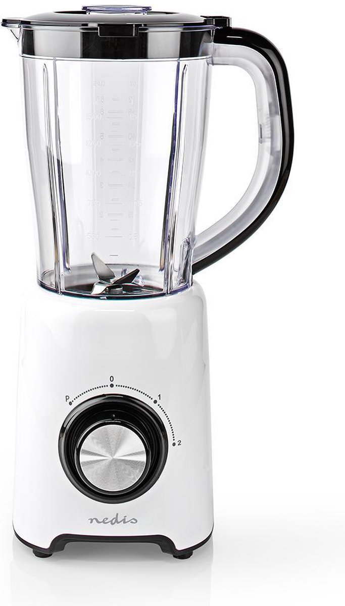 Nedis Blender - Wit - 0.88 M - Zwart