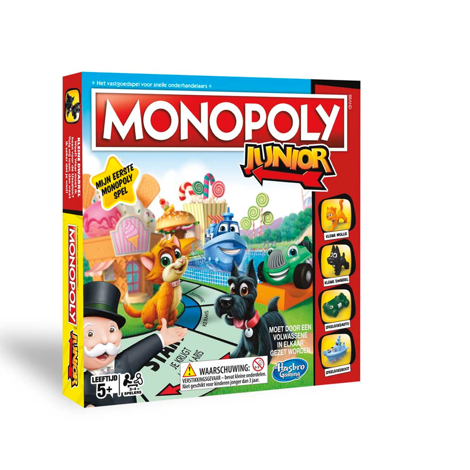 Hasbro Monopoly Junior - Rood