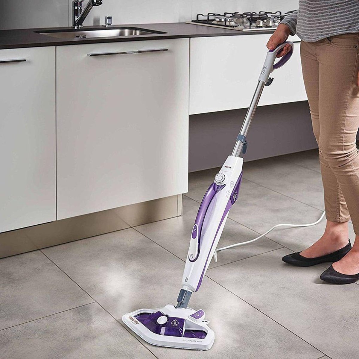 Polti Stoommop 2-in-1 Vaporetto Sv440_double 1500 W Pol-004 - Grijs