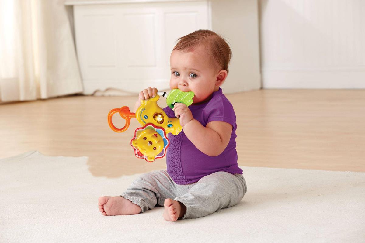 Vtech Rammelaar Brul & Speel Met Muziek 14 Cm - Geel