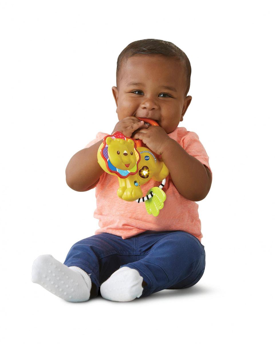 Vtech Rammelaar Brul & Speel Met Muziek 14 Cm - Geel