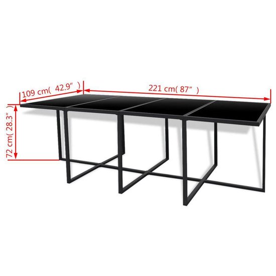 Vidaxl 13-delige Tuinset Met Kussens Poly Rattan - Zwart