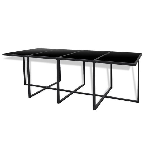 Vidaxl 13-delige Tuinset Met Kussens Poly Rattan - Zwart