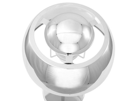 Beliani Senette Tafellamp Verchroomd Metaal 24 X 24 Cm - Silver