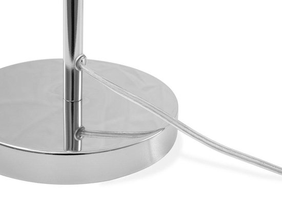Beliani Senette Tafellamp Verchroomd Metaal 24 X 24 Cm - Silver