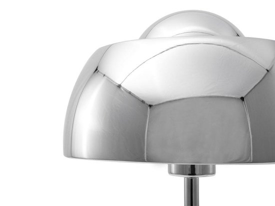 Beliani Senette Tafellamp Verchroomd Metaal 24 X 24 Cm - Silver