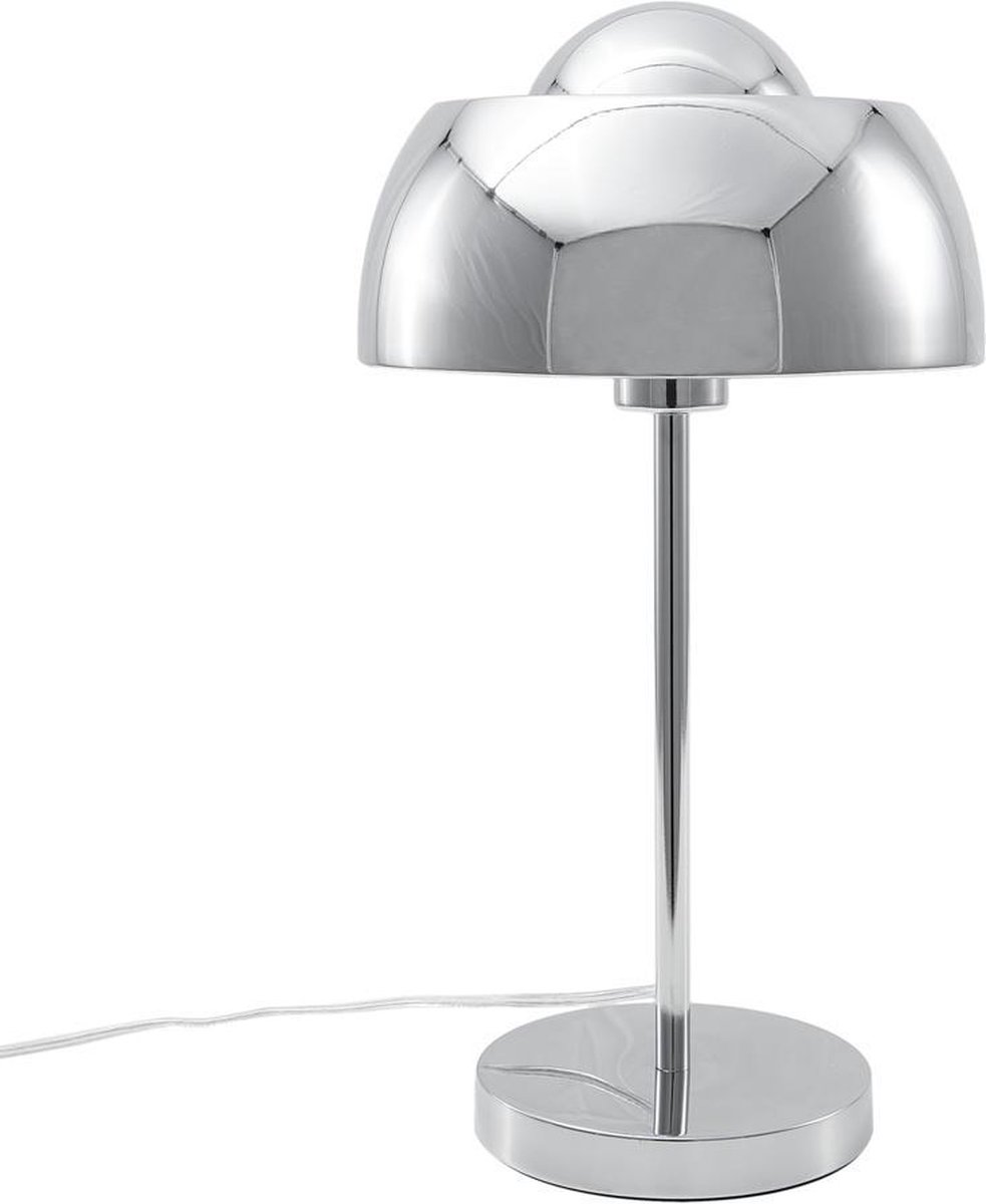 Beliani Senette Tafellamp Verchroomd Metaal 24 X 24 Cm - Silver