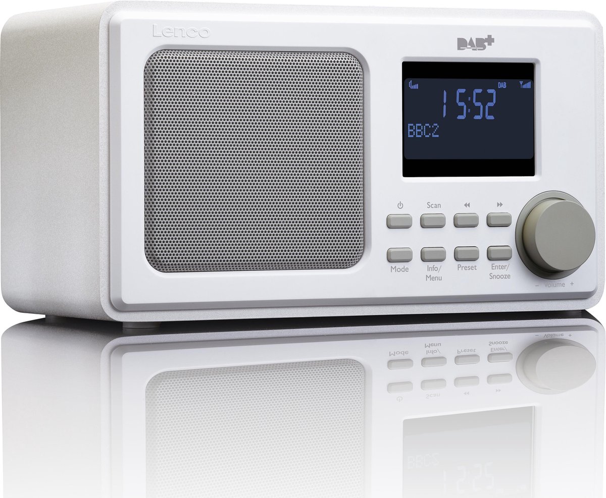 Lenco Dab+ Radio Dar-010 - Wit