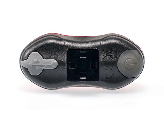 Simson Achterlicht Eyes Usb Led Oplaadbaar - Rood