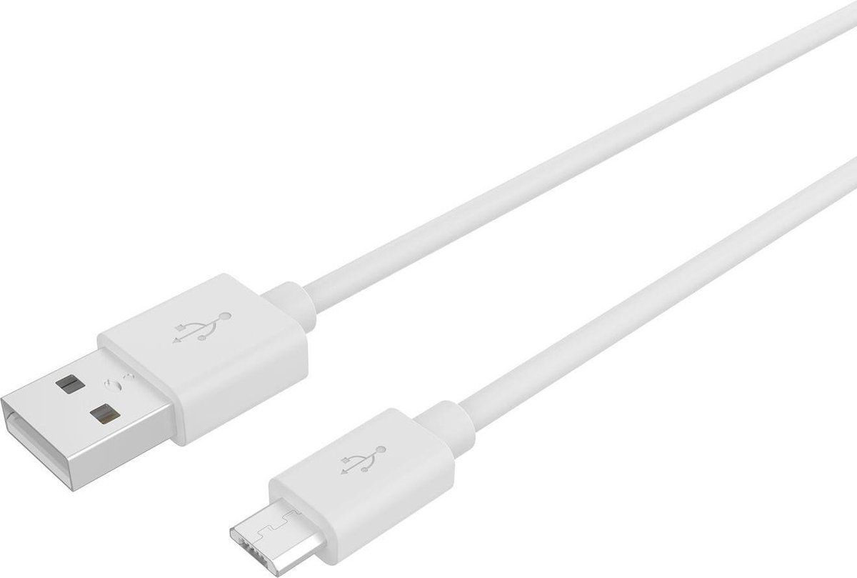 Micro-usb Kabel, 1 Meter, Wit - Celly Procompact