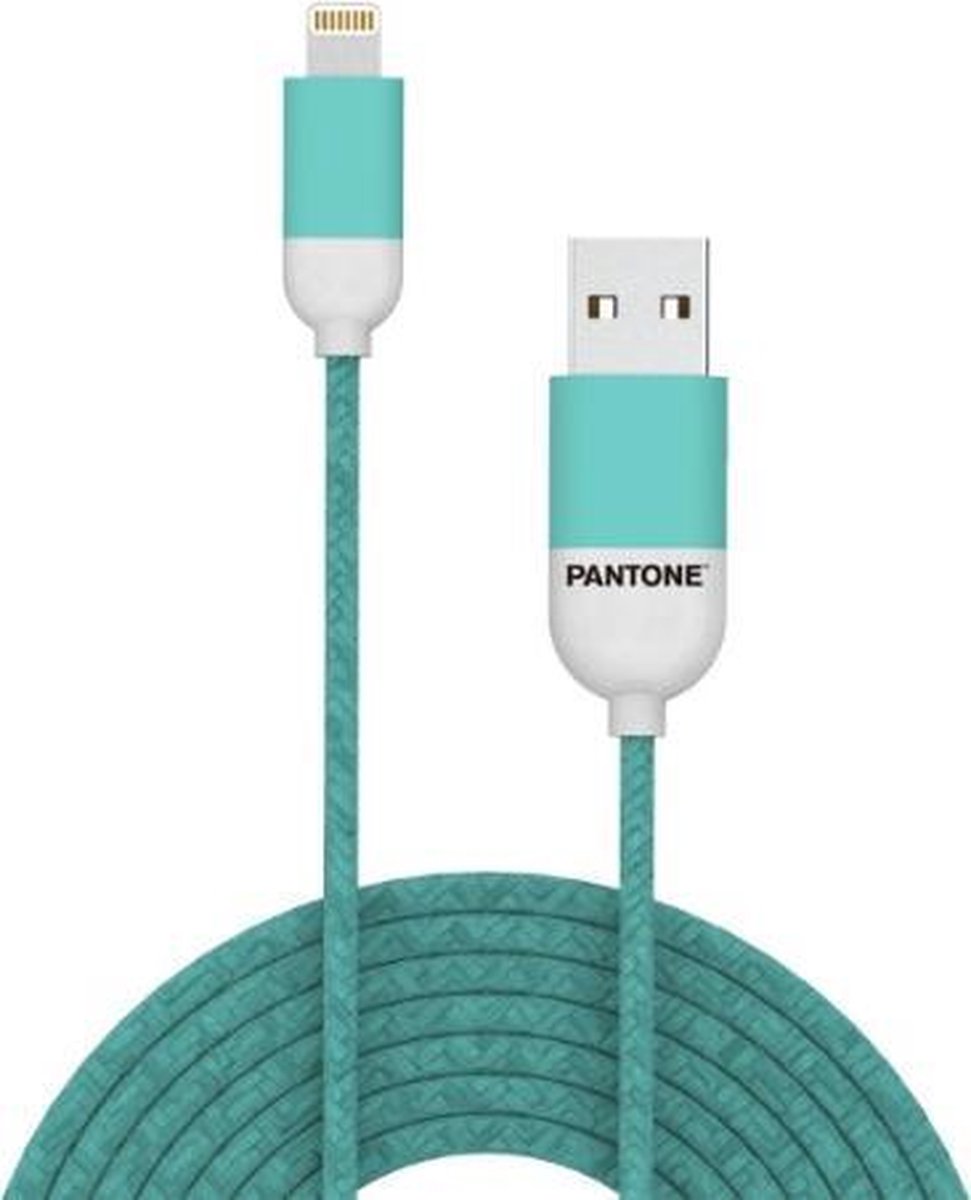 Usb-lightning Kabel, Mint - Rubber - Celly Pantone - Groen