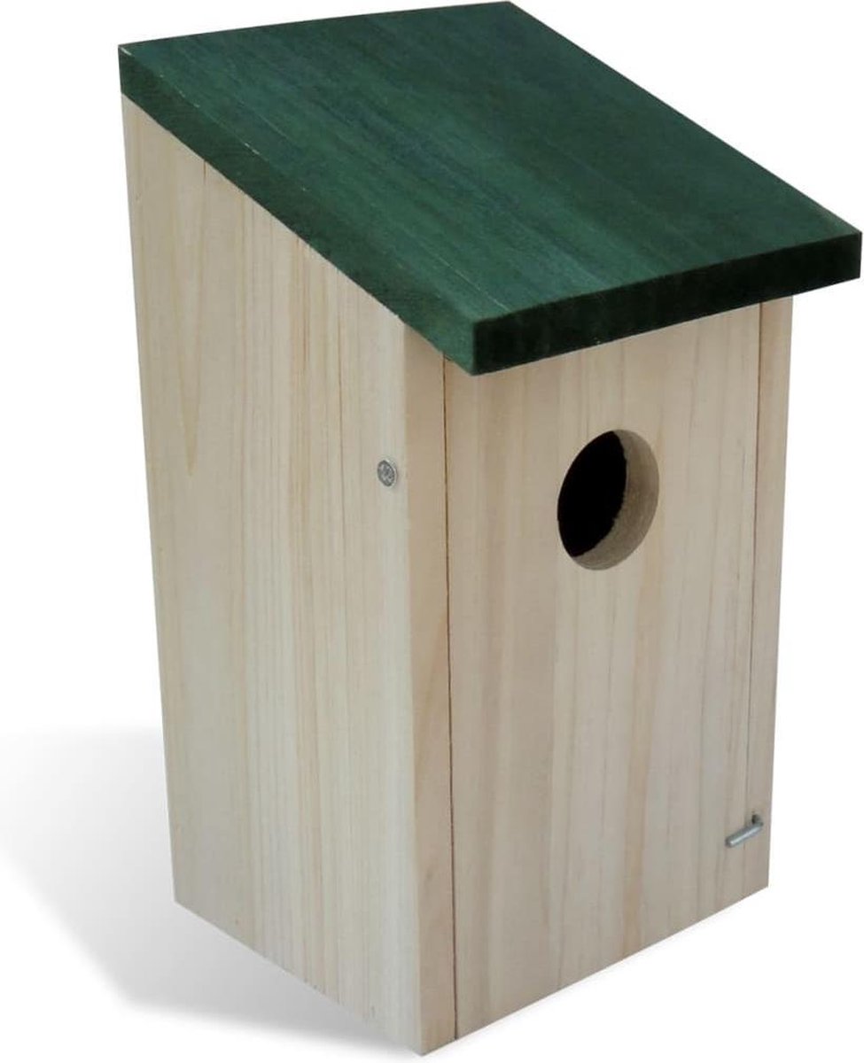 Vidaxl Vogelhuisjes 8 St 12x12x22 Cm Hout - Beige