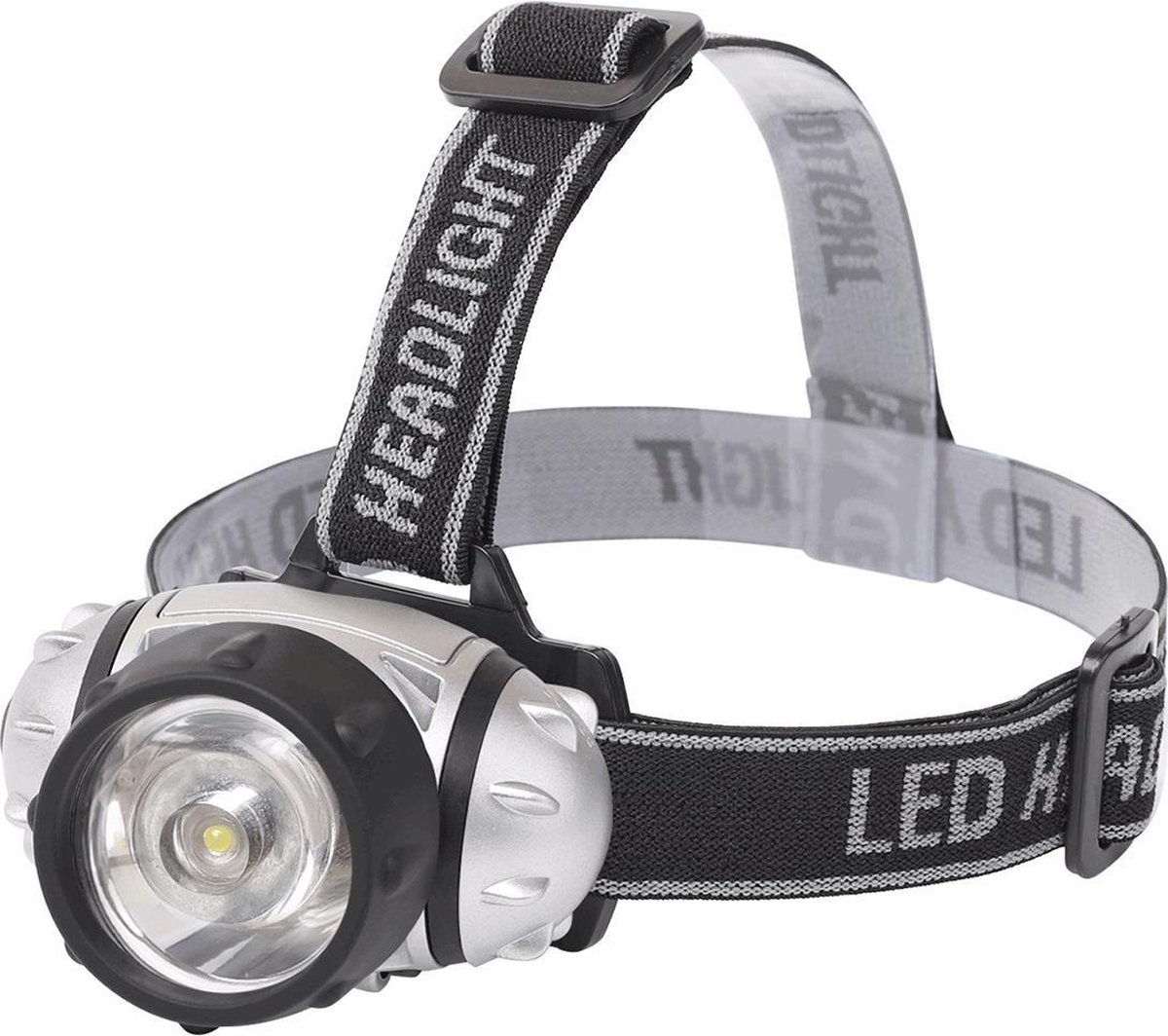 BES LED Led Hoofdlamp - Aigi Hitro - Waterdicht - 50 Meter - Kantelbaar - 1 Led - 1.8w - Zilver Vervangt 13w