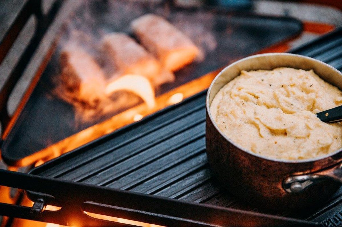 Cube Vuurkorf Plancha - Zwart