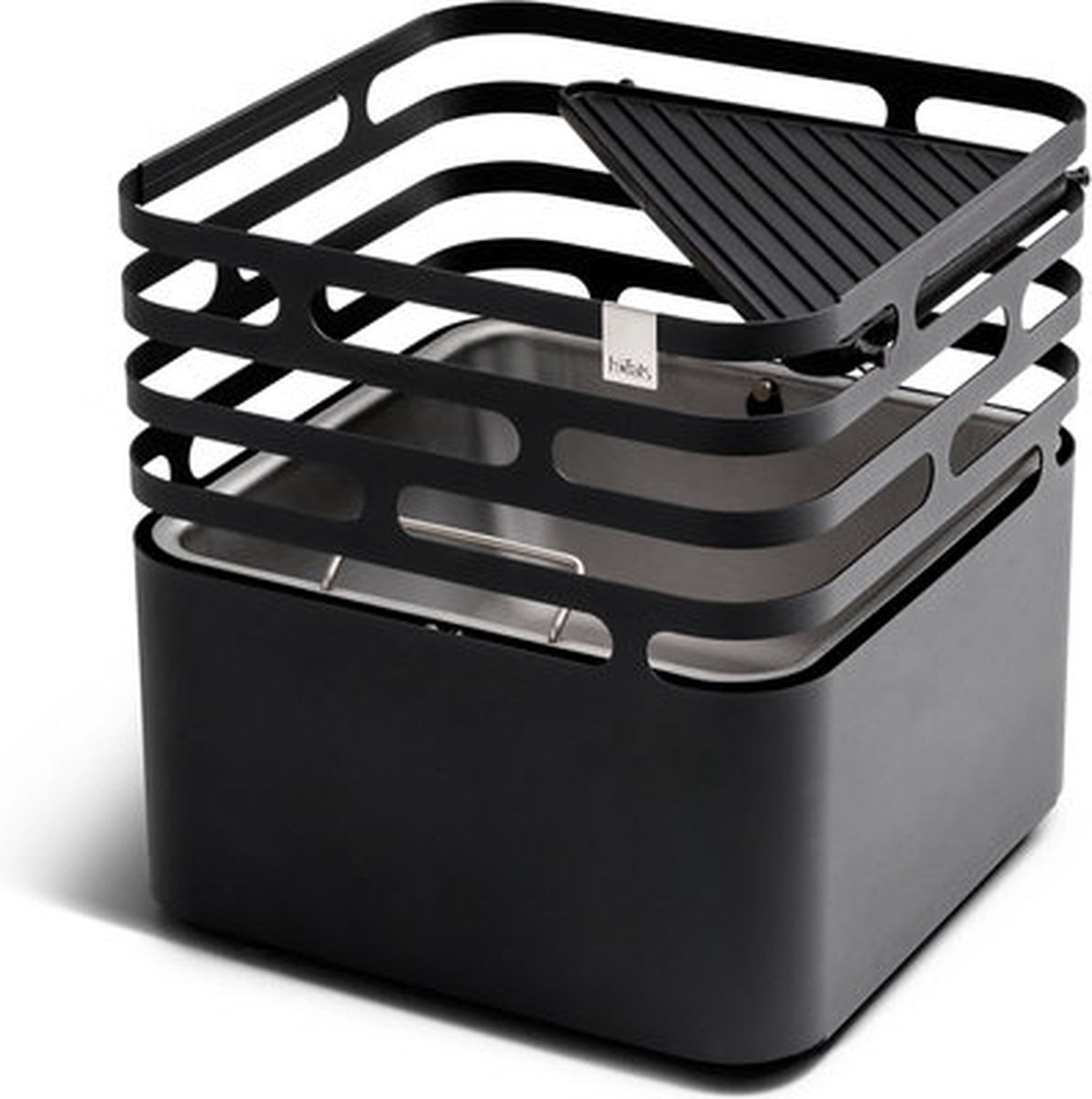 Cube Vuurkorf Plancha - Zwart