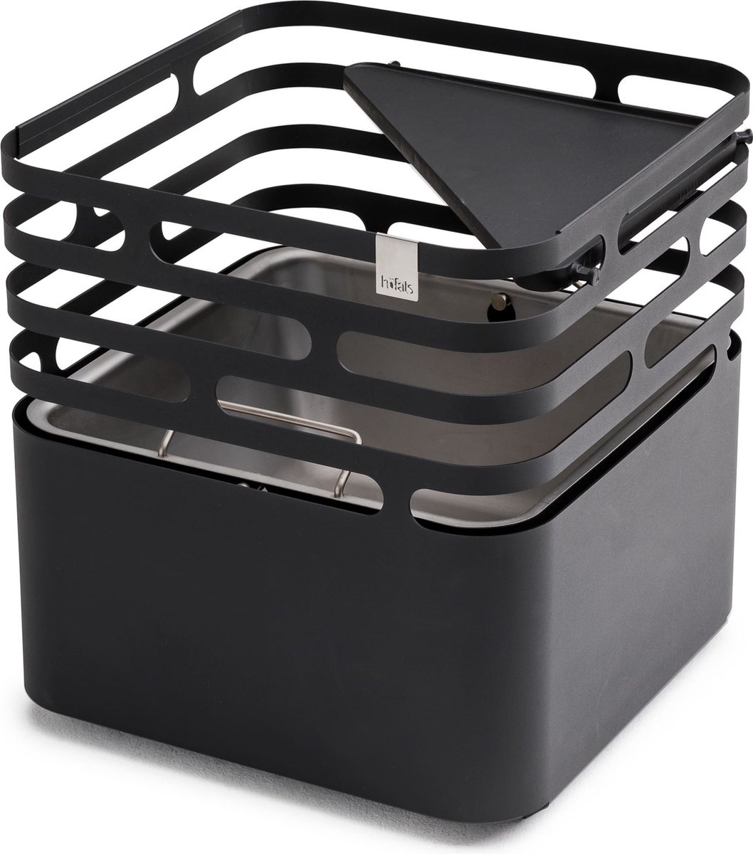 Cube Vuurkorf Plancha - Zwart