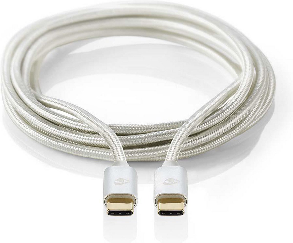 Nedis Usb-kabel - Aluminium - 1.00 M
