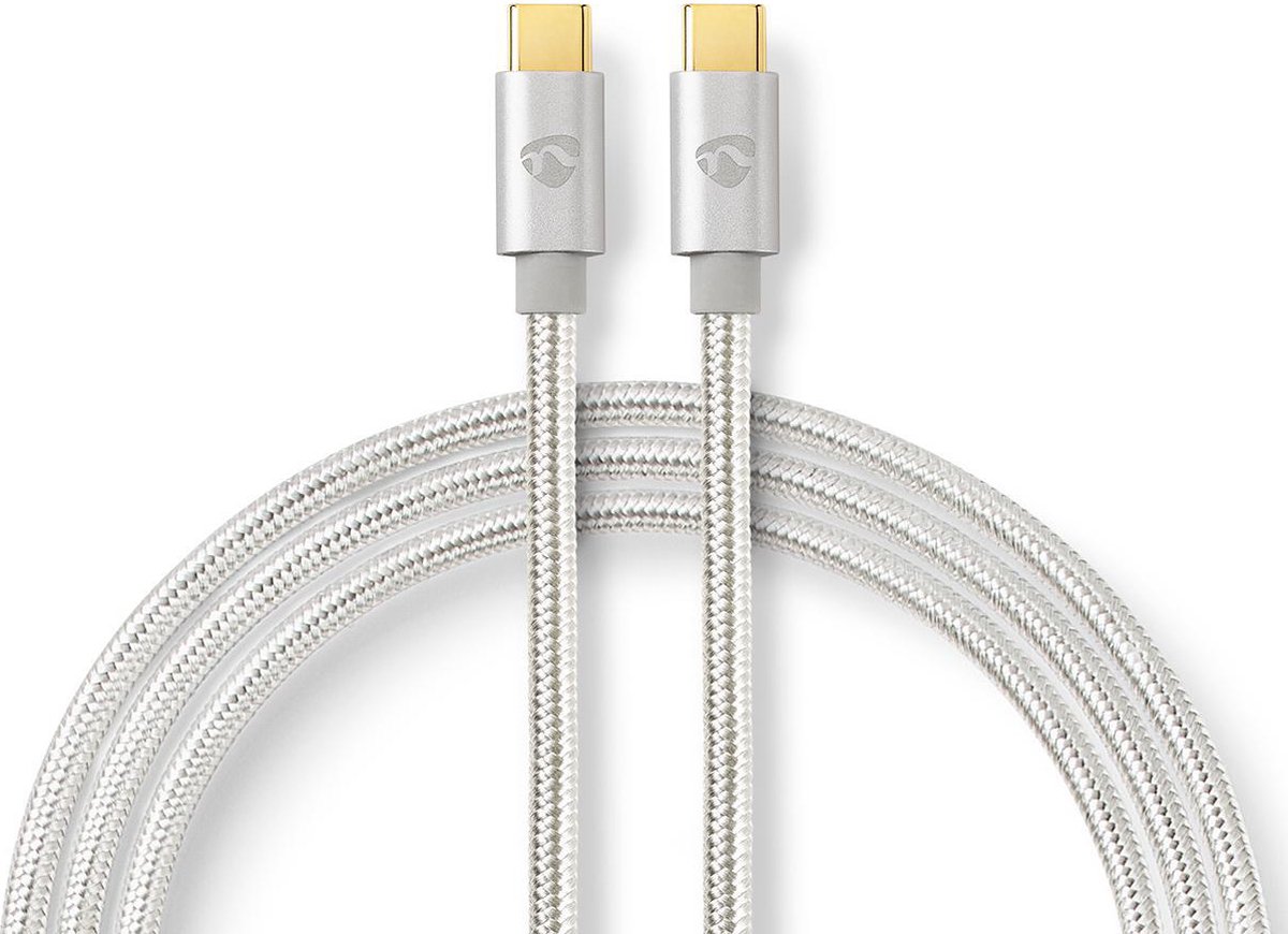 Nedis Usb-kabel - Aluminium - 1.00 M