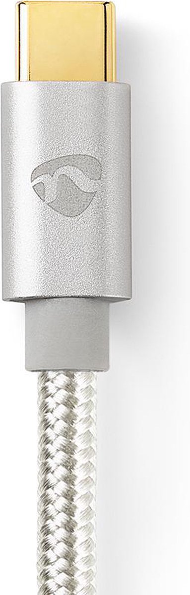 Nedis Usb-kabel - Aluminium - 1.00 M