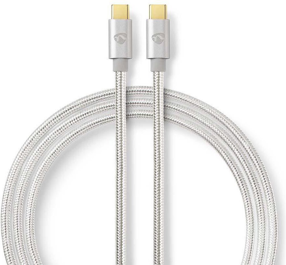 Nedis Usb-kabel - Aluminium - 1.00 M