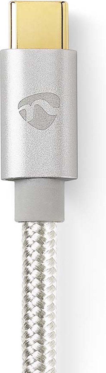 Nedis Usb-kabel - Aluminium - 2.00 M