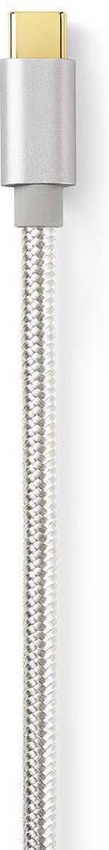 Nedis Usb-kabel - Aluminium - 2.00 M