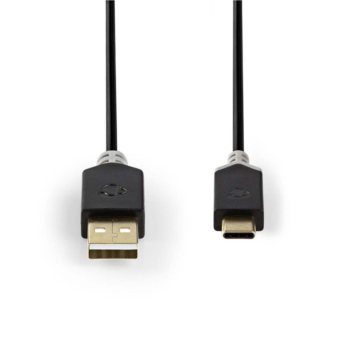 Nedis Usb-kabel - Antraciet - 1.00 M - Zwart