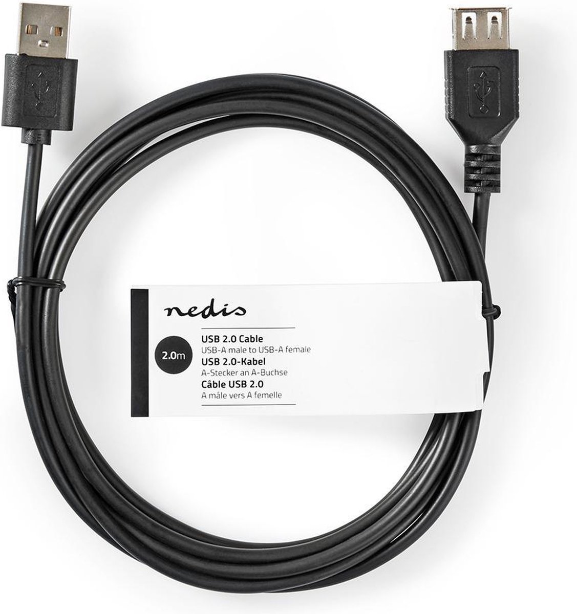 Nedis Usb-kabel 2.00 M - Zwart