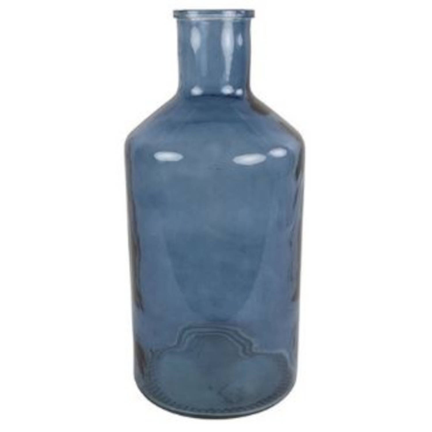 Non-branded Vaas Deny 24 X 52 Cm Glas - Blauw