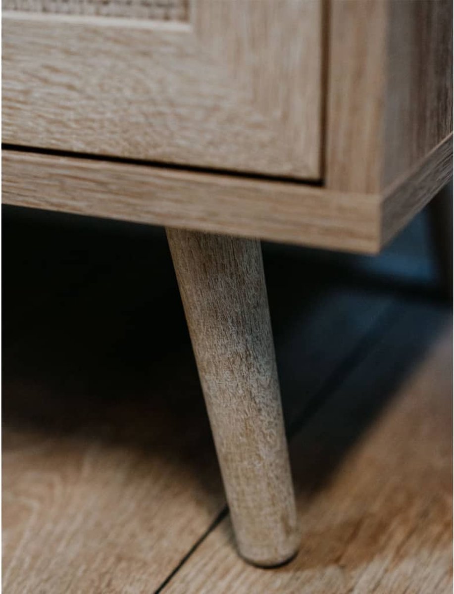 Finori Kast Bali 01a Sonoma Eikenkleurig En Rieteffect - Beige