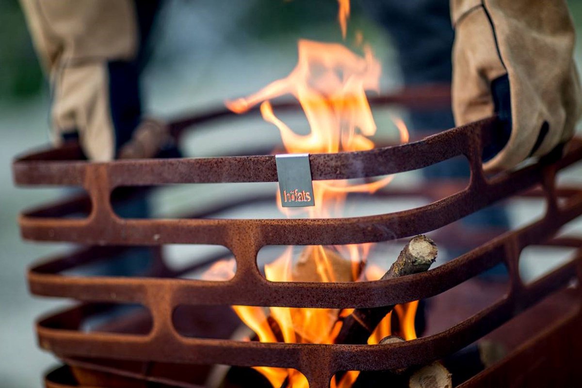 Cube Vuurkorf Cortenstaal - Bruin