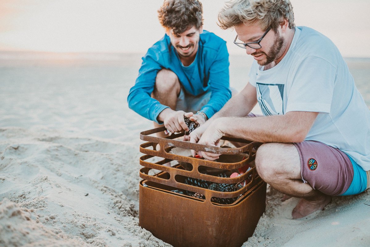 Cube Vuurkorf Cortenstaal - Bruin