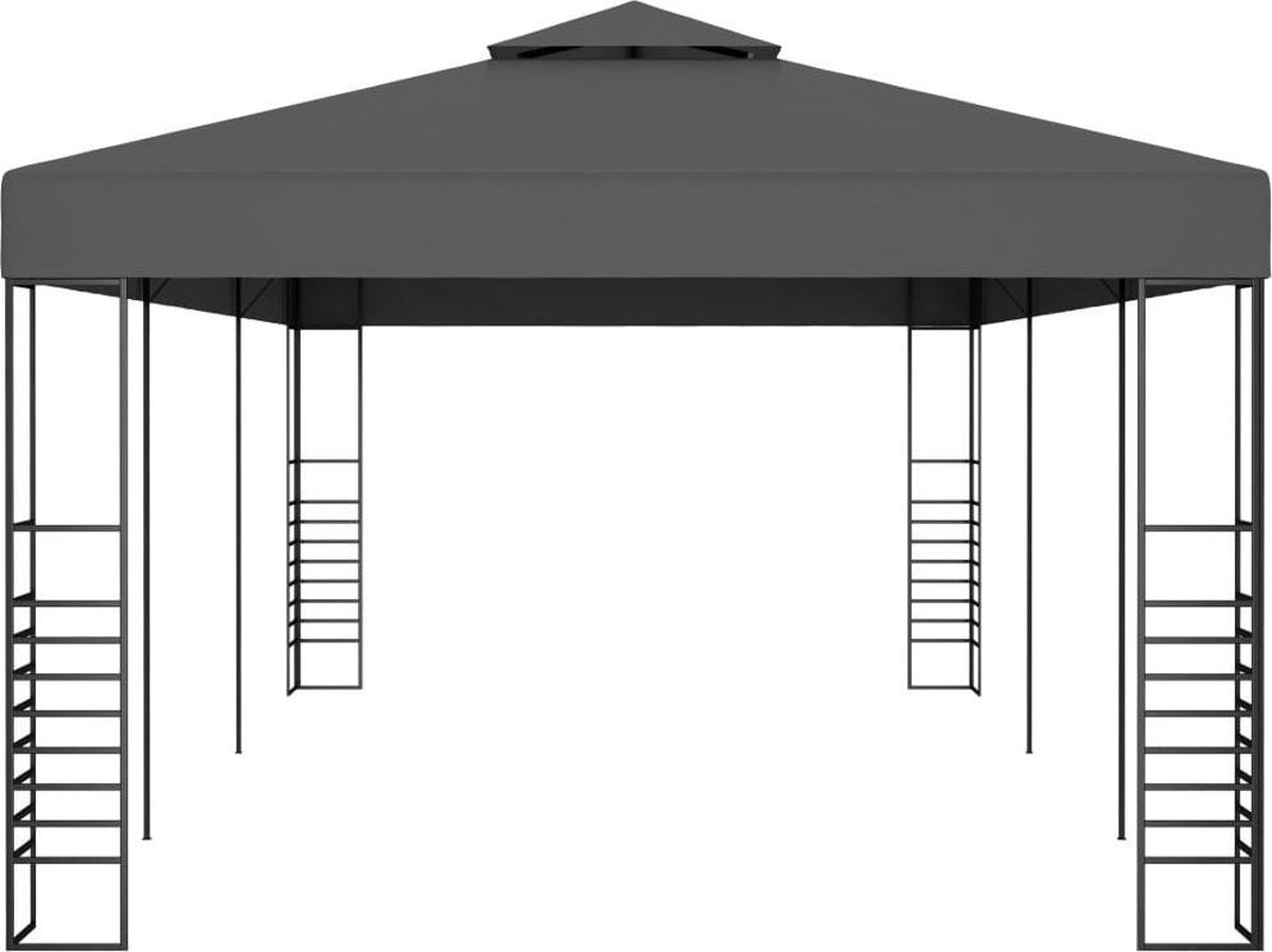 Vidaxl Tuinpaviljoen 3x6 M Antraciet - Grijs