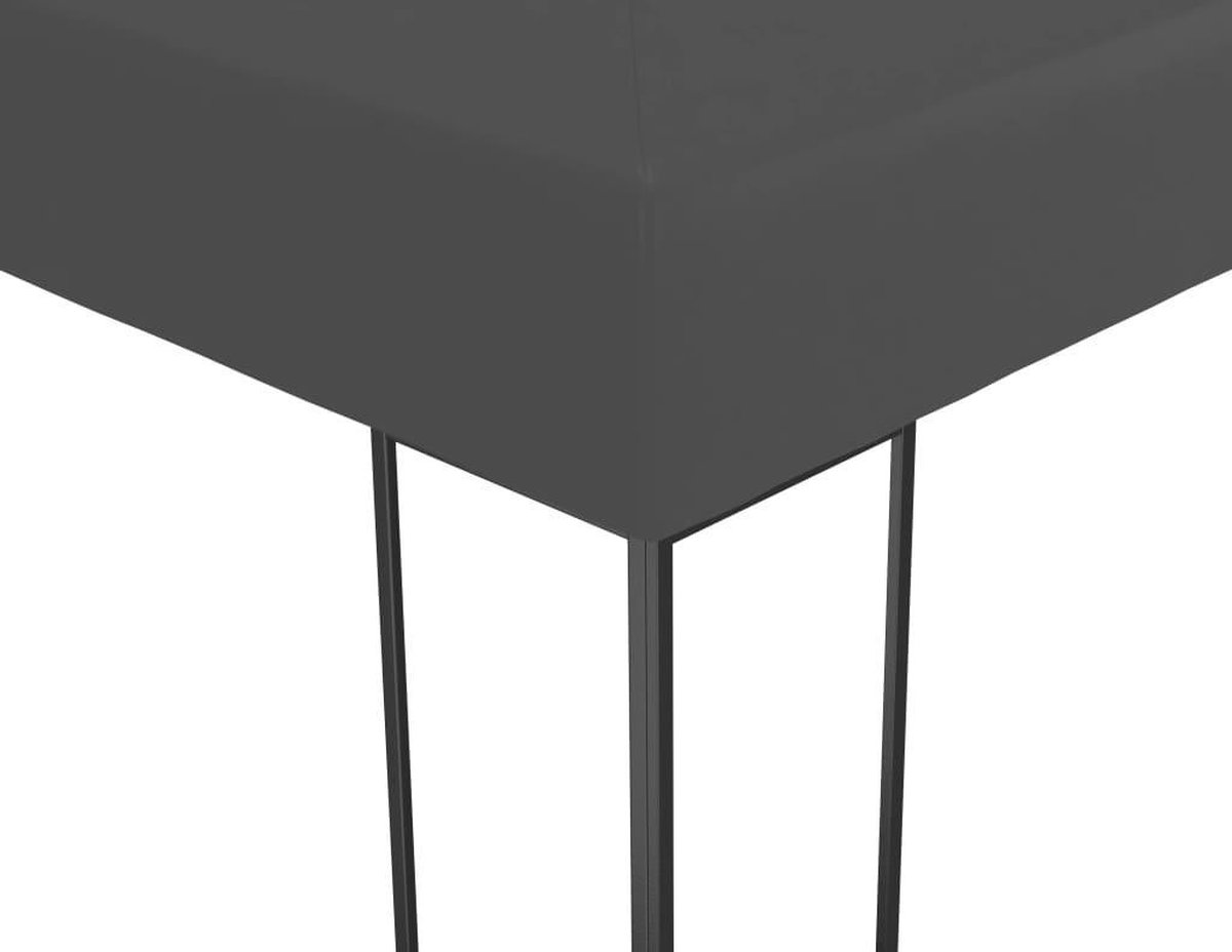 Vidaxl Tuinpaviljoen 3x6 M Antraciet - Grijs