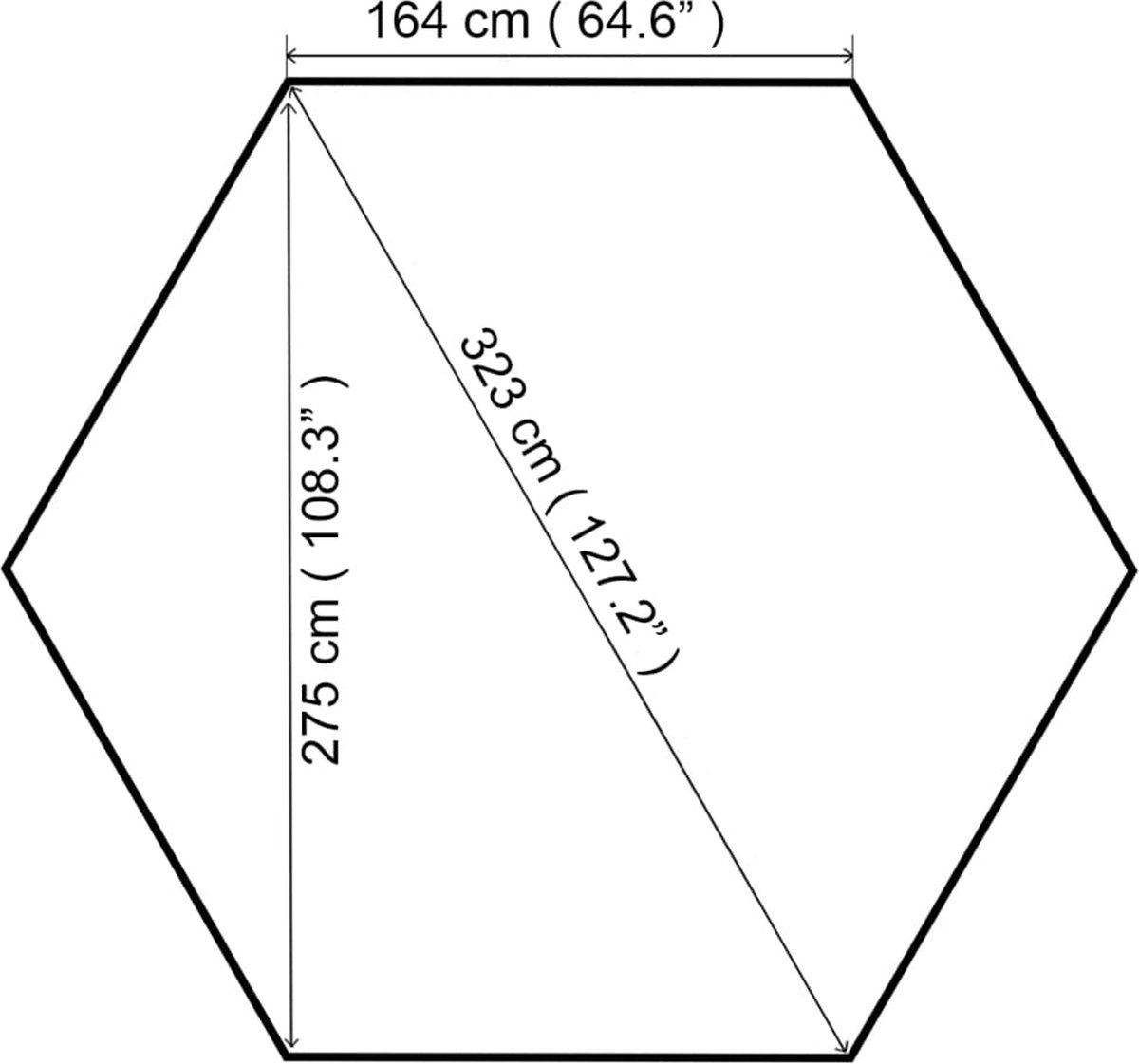 Vidaxl Tuinprieel 323x275x265 Cm Antraciet - Grijs
