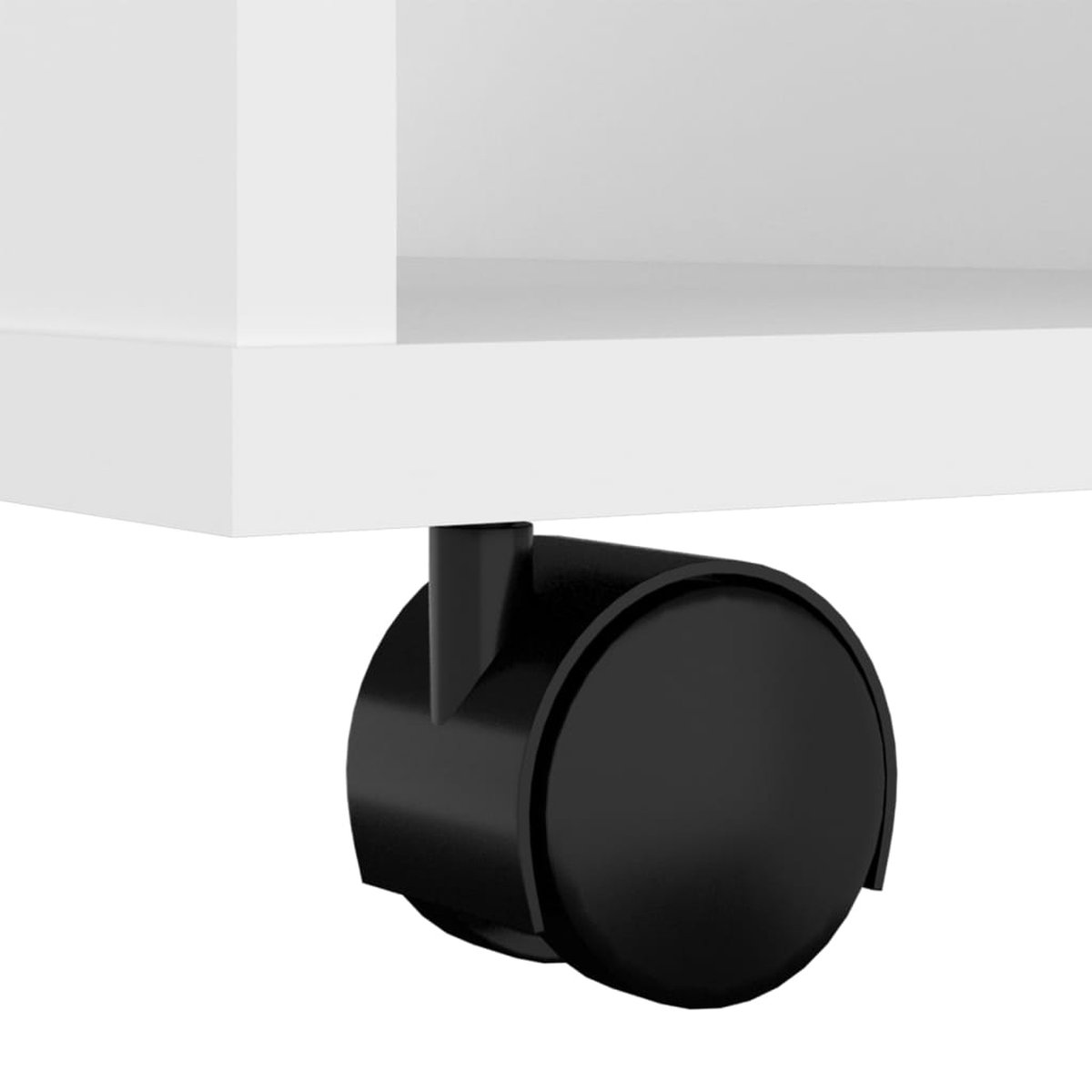 Vidaxl Kast Verrijdbaar 60x35x75 Cm Spaanplaat - Wit